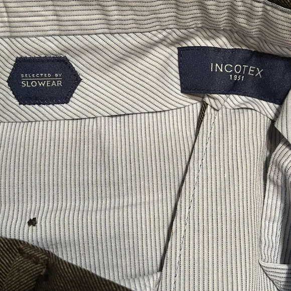 SLOWEAR INCOTEX Wool Dress pants W-34 - Picture 3 of 7